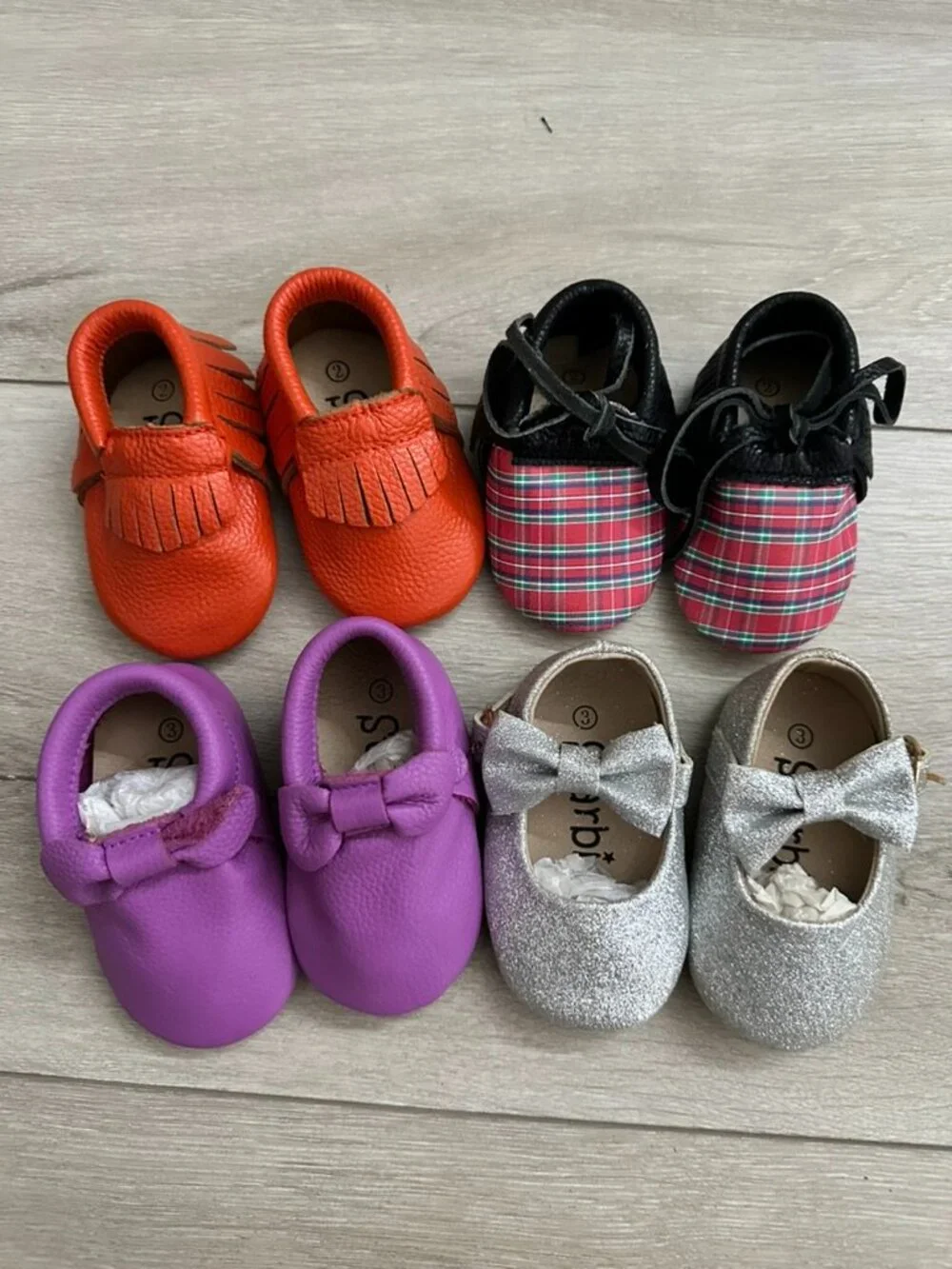 4 pairs Size 2 Size 3 lots Baby Shoes Lots Flash Sale toddler Shoes Sandals